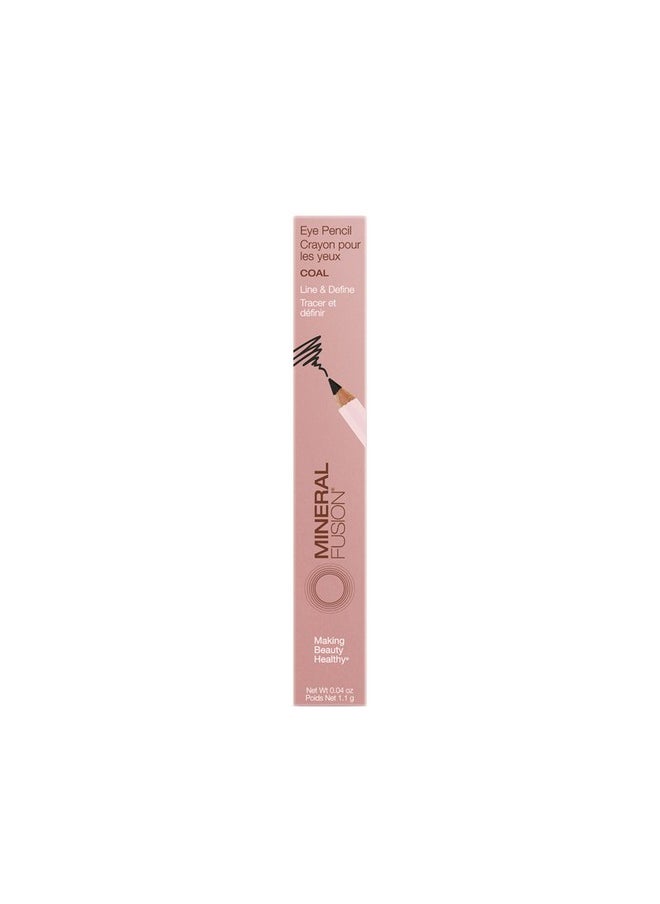 Mineral Fusion Eye Pencil Eyeliner With Soothing Chamomile Meadowfoam & Vitamin E Velvety Smooth Hypoallergenic Eye Makeup To Line & Define (Coal) 0.04 Oz  - Image 3