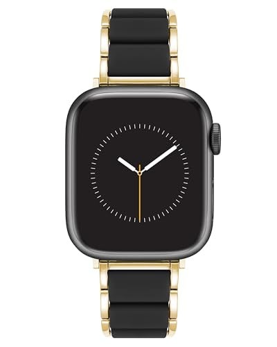 Anne Klein Silicone Fashion Bracelet for Apple Watch Secure Adjustable Apple Watch Replacement Band Fits Most Wrists - Image 1
