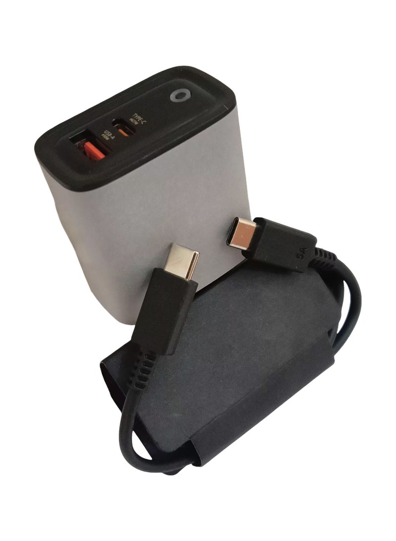 Super Fast Trio 200W PD Power Adapter Charger USB-L/C Ports, USB-A Port With USB-C to USB-C Cable Compatible With Samsung Devices - Image 2