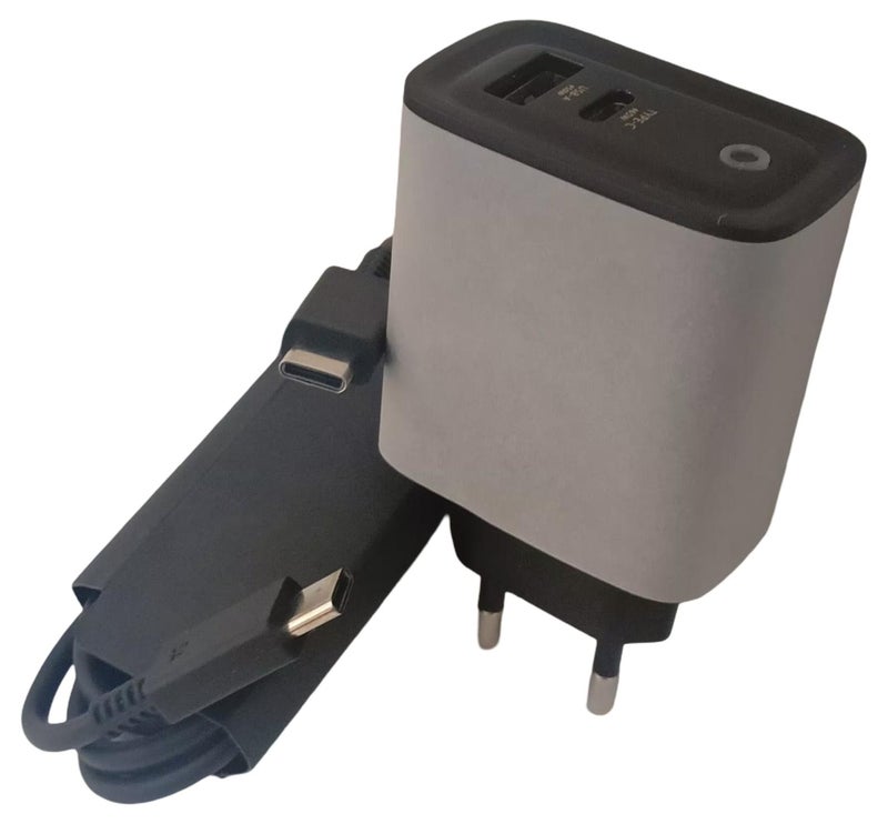 Super Fast Trio 200W PD Power Adapter Charger USB-L/C Ports, USB-A Port With USB-C to USB-C Cable Compatible With Samsung Devices - Image 1