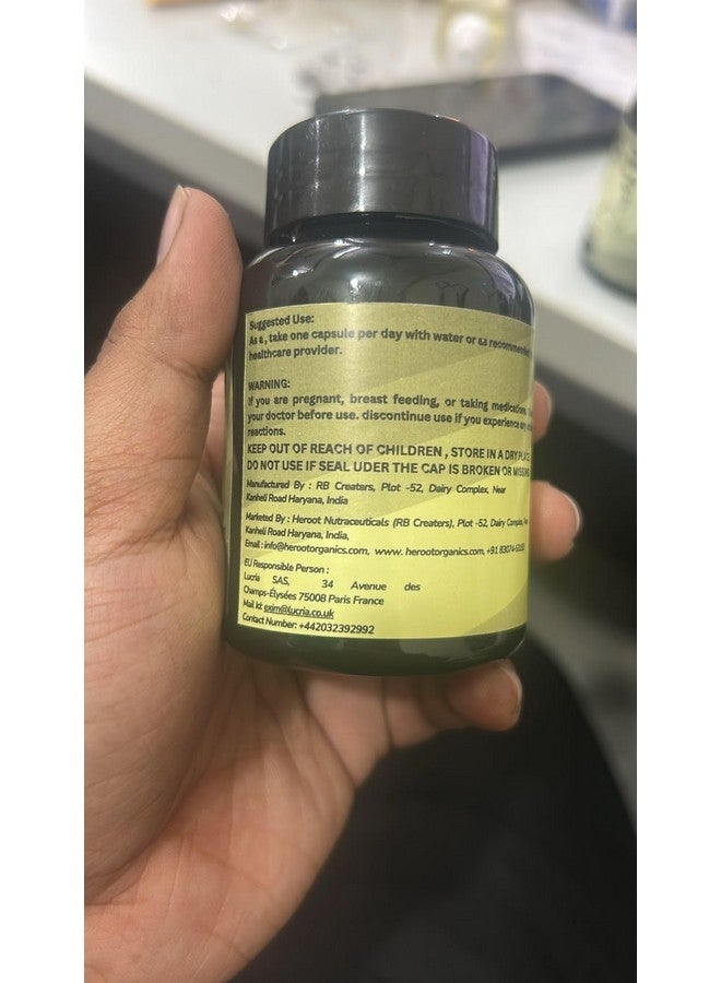 Heroot Organic Shatavari Root 500mg (Asparagus racemosus) Menstrual Cramp Relief, Menopause Support, and Women's Health | 120 Capsules | Hormonal Balance Support - Image 1