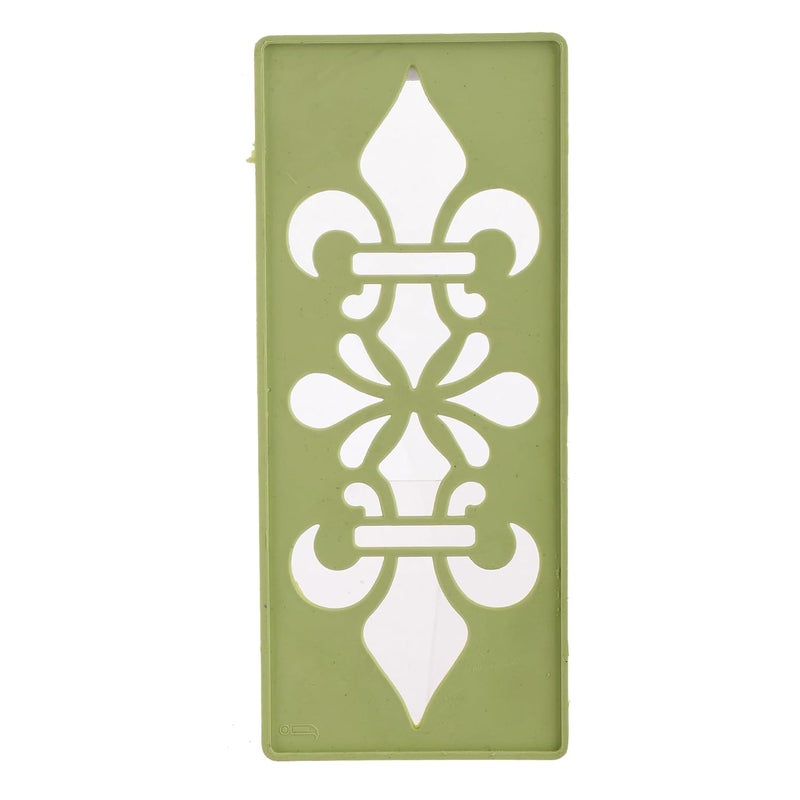 Craftam Different Design Ready to Draw Rangoli Making Stencils, Rangoli Plastic Stencils for Floor Decoration Easy Rangoli stencil for beginners Diwali home decoration Rangoli kit Floor decoration stencils for festivals Indian festival decor (Set of 12, Size 3x7 Inch) - Image 4