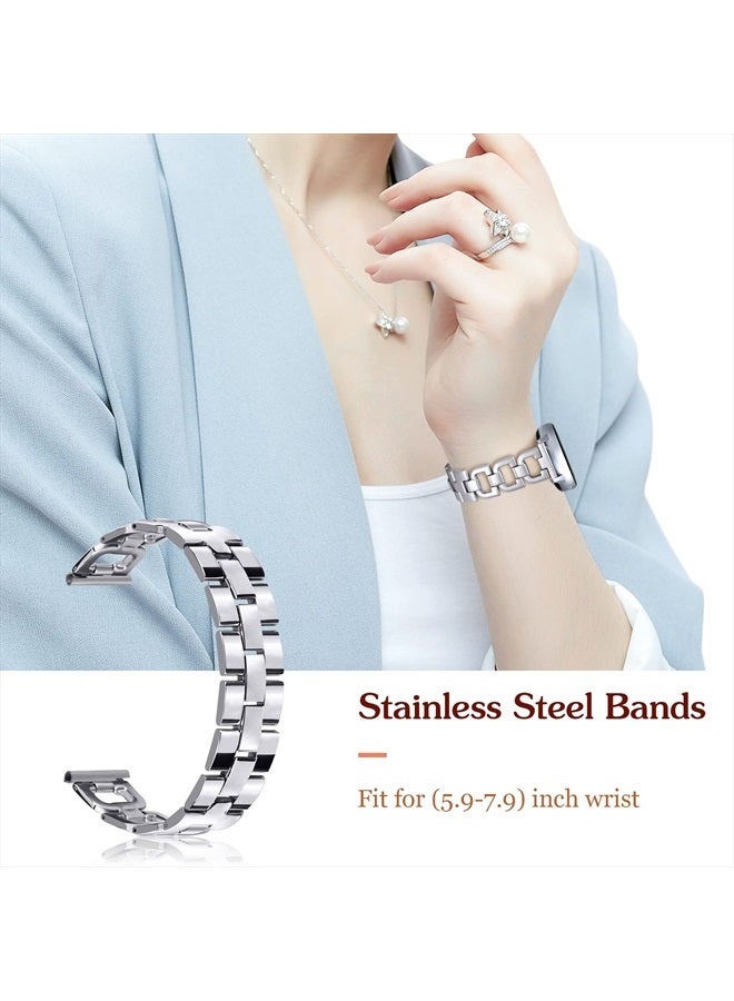 JOYOZY أشرطة ستانلس ستيل من جويزي لساعات جالاكسي ووتش 5/4 40 مم 44 مم جالاكسي ووتش أكتيف 40 مم/أكتيف 2 (40 مم)(44 مم)/جالاكسي ووتش (42 مم)، حزام معدني على شكل D لساعات ووتش 4 كلاسيك 42 مم 46 مم/ووتش 5 برو/جير S2 كلاسيك - Image 4