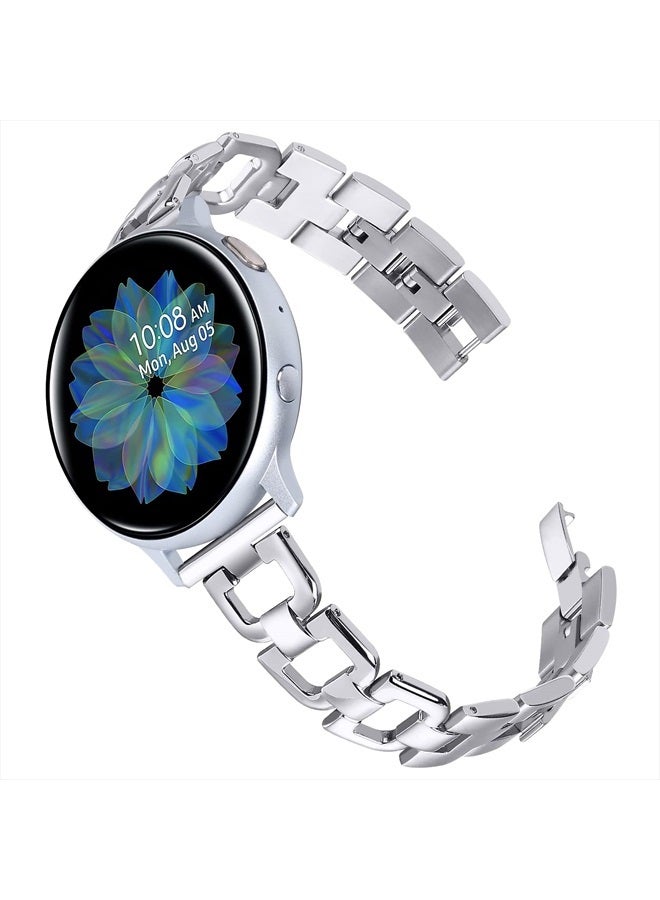 JOYOZY أشرطة ستانلس ستيل من جويزي لساعات جالاكسي ووتش 5/4 40 مم 44 مم جالاكسي ووتش أكتيف 40 مم/أكتيف 2 (40 مم)(44 مم)/جالاكسي ووتش (42 مم)، حزام معدني على شكل D لساعات ووتش 4 كلاسيك 42 مم 46 مم/ووتش 5 برو/جير S2 كلاسيك - Image 1