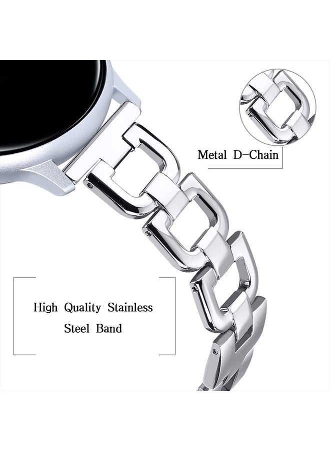 JOYOZY أشرطة ستانلس ستيل من جويزي لساعات جالاكسي ووتش 5/4 40 مم 44 مم جالاكسي ووتش أكتيف 40 مم/أكتيف 2 (40 مم)(44 مم)/جالاكسي ووتش (42 مم)، حزام معدني على شكل D لساعات ووتش 4 كلاسيك 42 مم 46 مم/ووتش 5 برو/جير S2 كلاسيك - Image 2