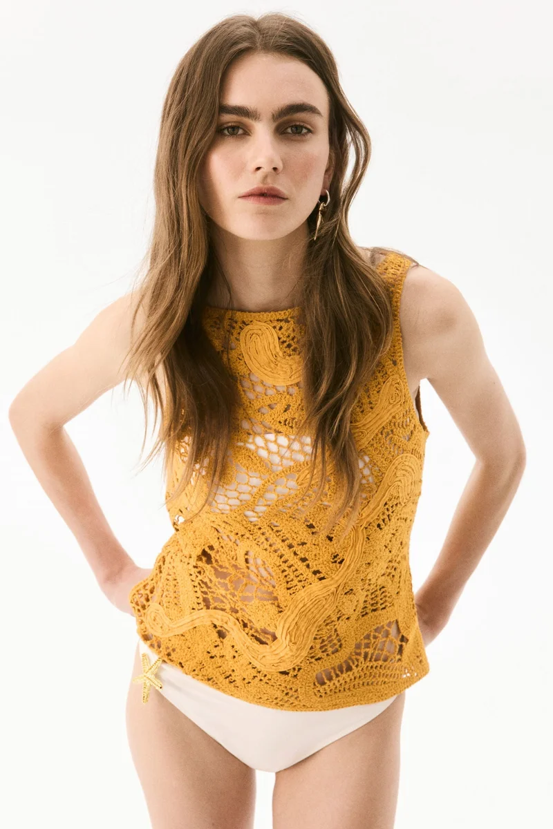 H&M Crochet-look vest top