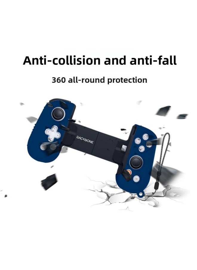 For BACKBONE 0ne 1 Generation Game Control Handle Silicone Protective Case Solid Color Simple Anti-drop Protective Case-Product Color:V11 Creamy-white