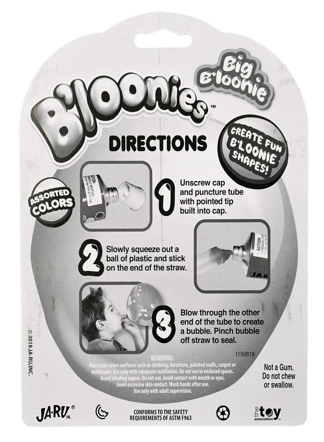JA-RU Large B'loonies Plastic Balloon XXL (1 Tube) Great Original Bloonies Bubble Making.772-1 - Image 2