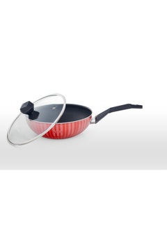 Saif Plus Saif Plus Wok With Glass Lid,W/1 Handle 24/26/30 cm  - Image 2