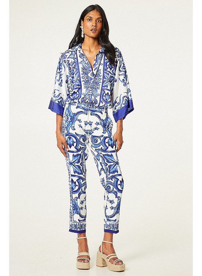 BSB Printed trousers with elasticated waistband - Image 2