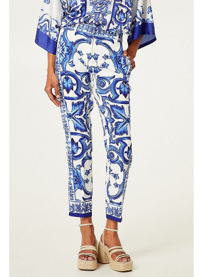BSB Printed trousers with elasticated waistband - Image 3