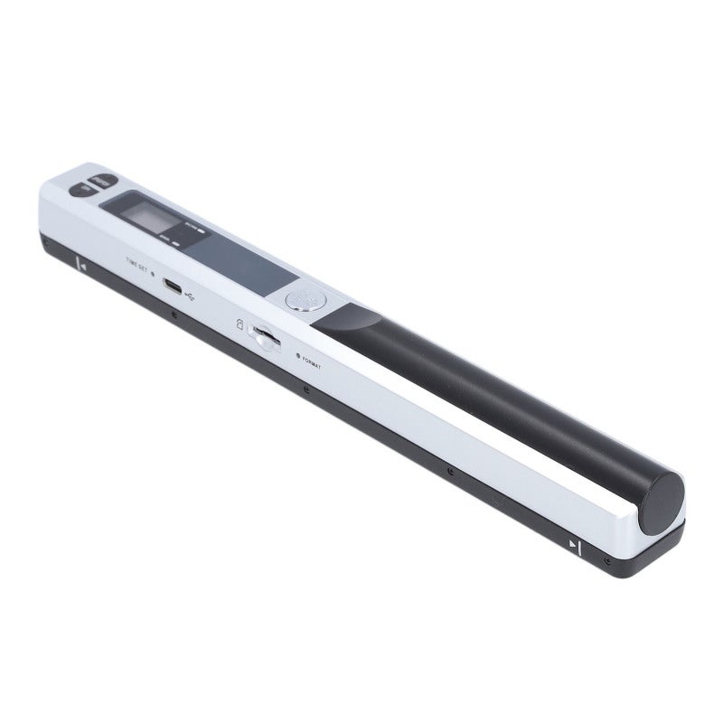 Portable Scanner: Silver 25.5cm Compact Size, 900DPI High Definition Scanning, A4 Document Scanner - Versatile PDF JPG Formats, 32GB Storage Support, Mobile Handheld Scanner for Home Office Travel On- - Image 1