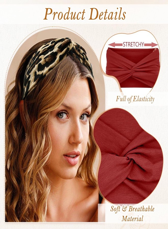 TecoKart تيكوكارت® 3 قطع من ربطات الشعر الناعمة والمطاطية للنساء - ربطات شعر أنيقة من القماش للنساء بمقاس مطاطي | ربطة رأس عريضة مانعة للانزلاق لليوجا، والجيم، والسفر - Image 3