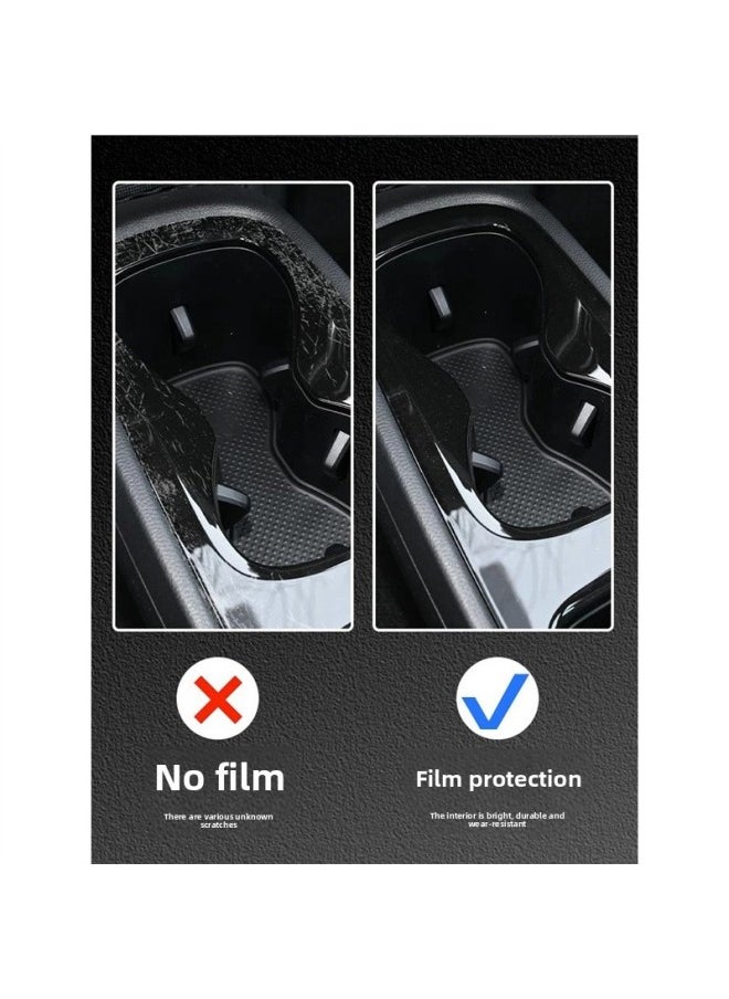 Generic - 21-24 Volkswagen ID3 Special Interior Film Screen Protective Film Center Console Film Instrument Panel Modified Transparent Film-Color:21-24 Volkswagen Id3_full Set Of Tpu Soft Film (with Navigation Instrument Soft Film) - Image 1
