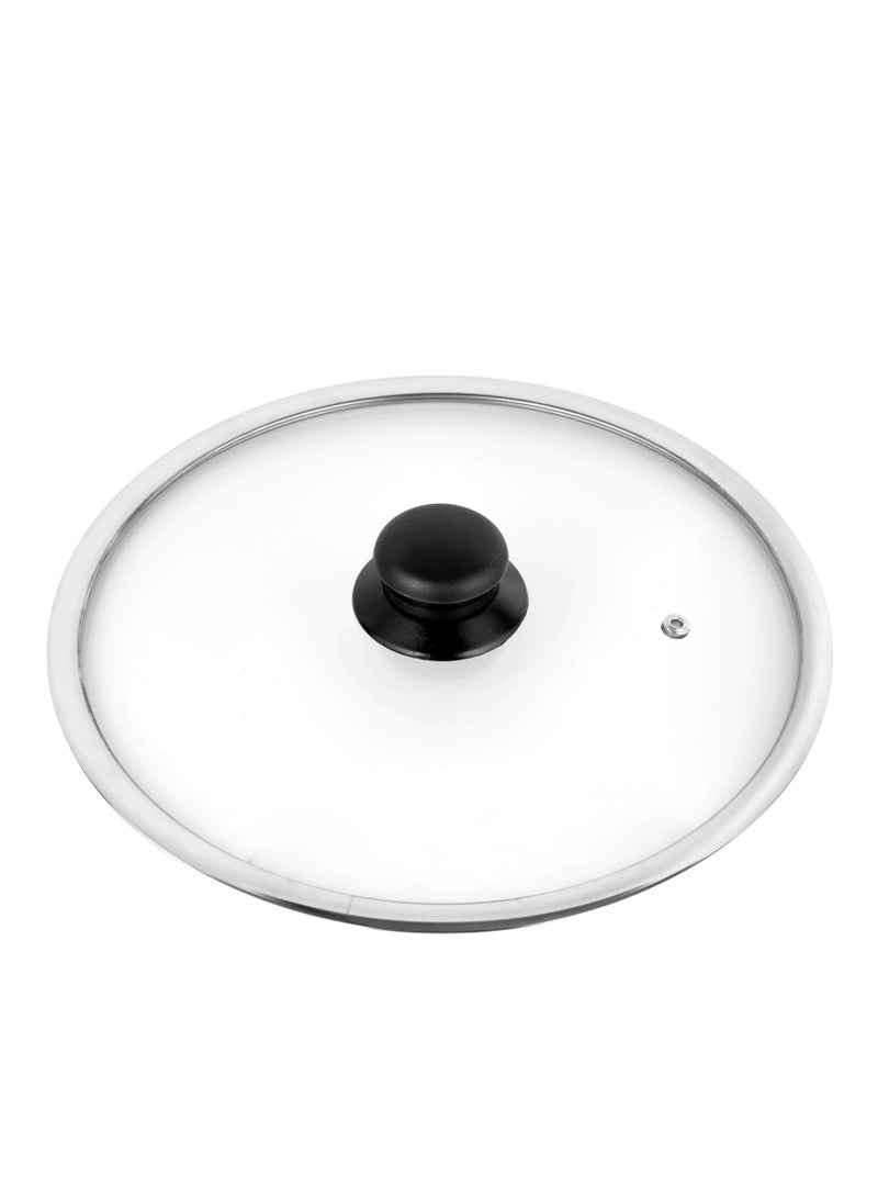 Delcasa 24CM Tempered Glass Lid with Bakelite Knob DC2468| - Image 1