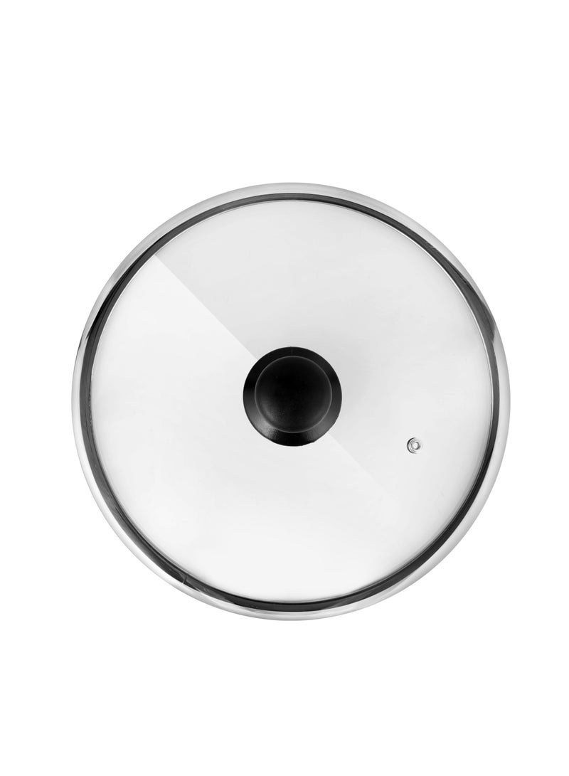 Delcasa 24CM Tempered Glass Lid with Bakelite Knob DC2468| - Image 4