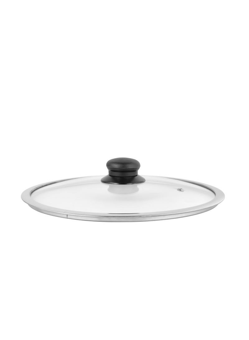 Delcasa 24CM Tempered Glass Lid with Bakelite Knob DC2468| - Image 3
