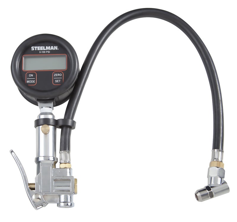 Steelman High Accuracy Digital Gauge Tire Inflator with Temperature and Pressure Compensation, Accurate to 0.25%, Measures 0-100 PSI - Image 1
