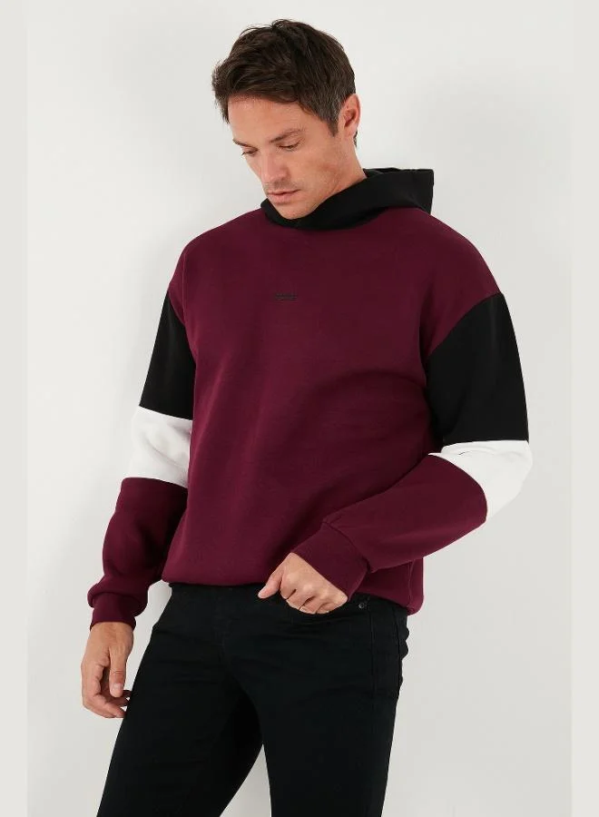 Buratti  Buratti Cotton Relaxed Fit Hooded Furry Soft Raised Sweat Men's SWEAT 5905299 for Men | Best Price UAE