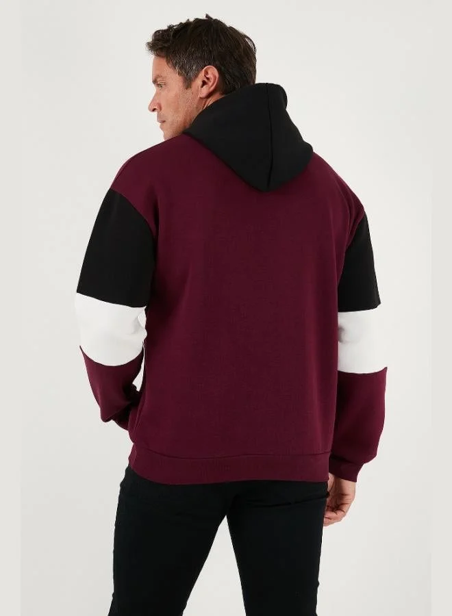 Buratti  Buratti Cotton Relaxed Fit Hooded Furry Soft Raised Sweat Men's SWEAT 5905299 for Men | Best Price UAE