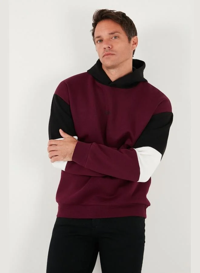 Buratti Cotton Relaxed Fit Hooded Furry Soft Raised Sweat Men's SWEAT 5905299