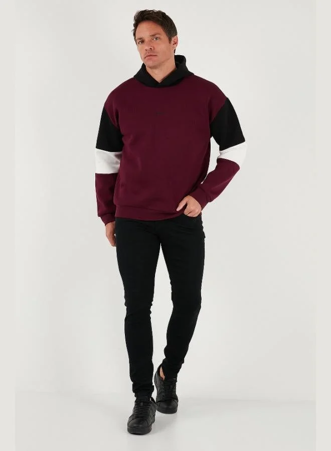 Buratti  Buratti Cotton Relaxed Fit Hooded Furry Soft Raised Sweat Men's SWEAT 5905299 for Men | Best Price UAE