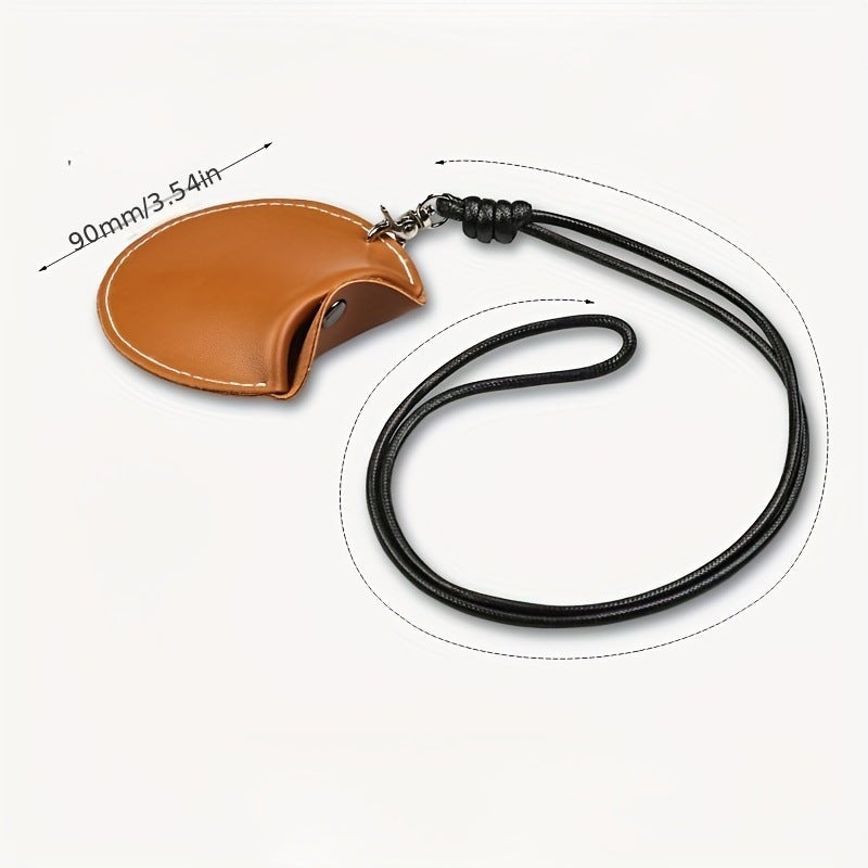 Simple Bluetooth Headset Storage Bag Halter Hanging Leather Small Bag Portable Convenient Storage Bag Small Object Storage Bag - Image 5