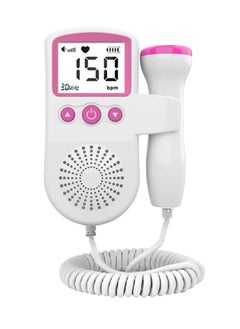 Generic Portable Fetal Heart Rate Monitor Device, Easy to use Home Fetal Doppler, Ultrasonic Monitoring Technology with LCD Display for Baby(Pink)  - Image 1