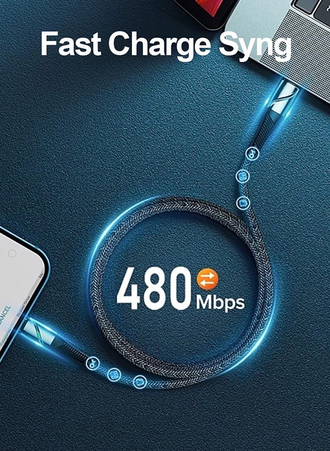 Tersely Short USB-C to USB-C Cable 0.5m/50cm, 100W Fast Charging Type C PD Charger Cord for iPhone 17/16/15 Pro Max/15 Pro/15, for Samsung S25 Ultra Plus S24 S23, Pixel 10 9 8 Pro iPad Pro Air MacBook - Image 4