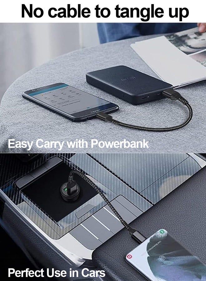 Tersely Short USB-C to USB-C Cable 0.5m/50cm, 100W Fast Charging Type C PD Charger Cord for iPhone 17/16/15 Pro Max/15 Pro/15, for Samsung S25 Ultra Plus S24 S23, Pixel 10 9 8 Pro iPad Pro Air MacBook - Image 3