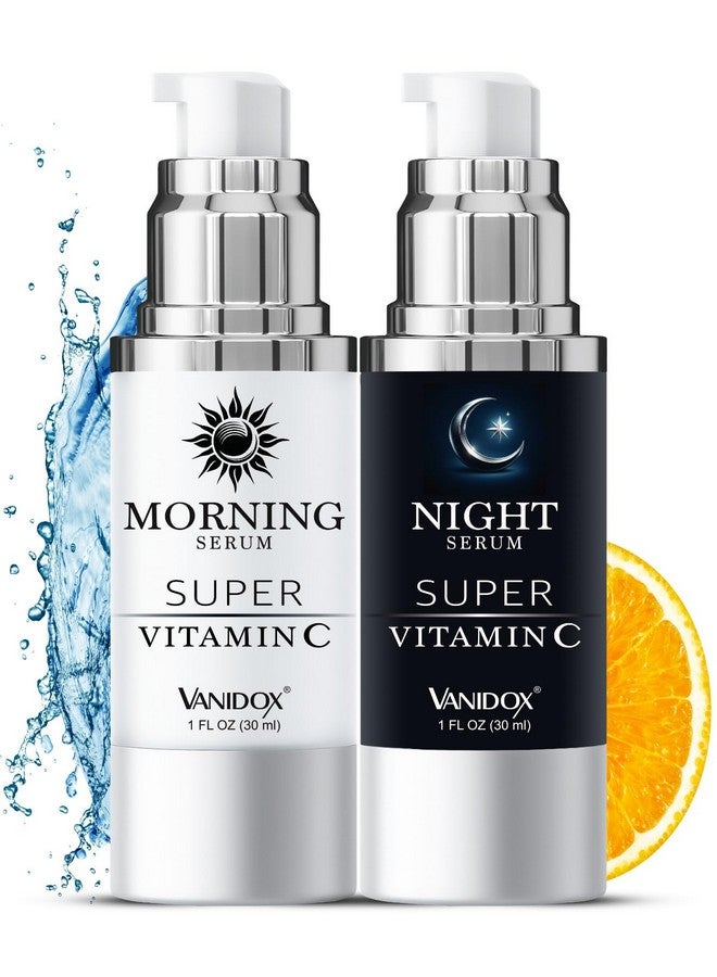 VANIDOX Super C Serum for Mature Skin, All-In-One Formula, Made in USA, Hydrates, Firms, Lifts, and Targets Wrinkles, Age Spots, and Fine Lines, Vitamin C Serum (1fl oz x 2) - Image 1