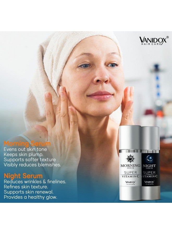 VANIDOX Super C Serum for Mature Skin, All-In-One Formula, Made in USA, Hydrates, Firms, Lifts, and Targets Wrinkles, Age Spots, and Fine Lines, Vitamin C Serum (1fl oz x 2) - Image 4