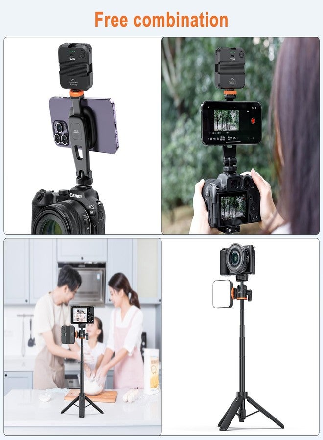 VRIG حامل ثلاثي القوائم مغناطيسي للهاتف المحمول VRIG 21.6"، متوافق مع MagSafe، حامل هاتف قابل للتمديد TP-06 + قاعدة حامل ثلاثي مغناطيسية MG-03 مع جهاز تحكم عن بعد لاسلكي، لجهاز iPhone 16 15 14 13 12 وجميع الهواتف - Image 4