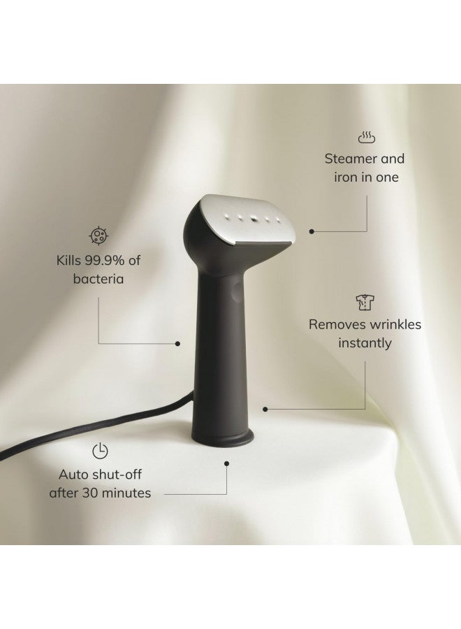 STEAMERY Steamery Handheld Clothes Steamer Cirrus 3, 1200W, US Plug, Heated Ironing Plate, Fast Heat Up, Garment Wrinkle Remover (Beige)  - Image 2