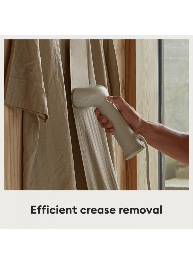 STEAMERY Steamery Handheld Clothes Steamer Cirrus 3, 1200W, US Plug, Heated Ironing Plate, Fast Heat Up, Garment Wrinkle Remover (Beige)  - Image 3