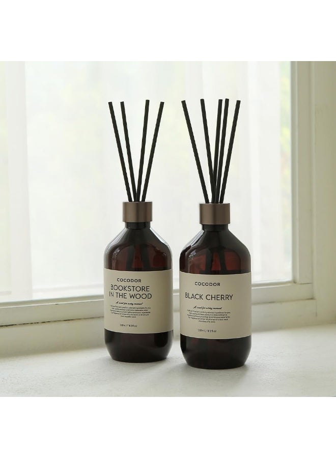 كوكودور موزّع العطر الفاخر بأعواد القصب / ‏16.9 أونصة (500 مل) / عبوة واحدة / زيت عطري برائحة مميزة مع مجموعة أعواد موزّع، مثالي لديكور المنزل والحمّام والرفوف - Image 5