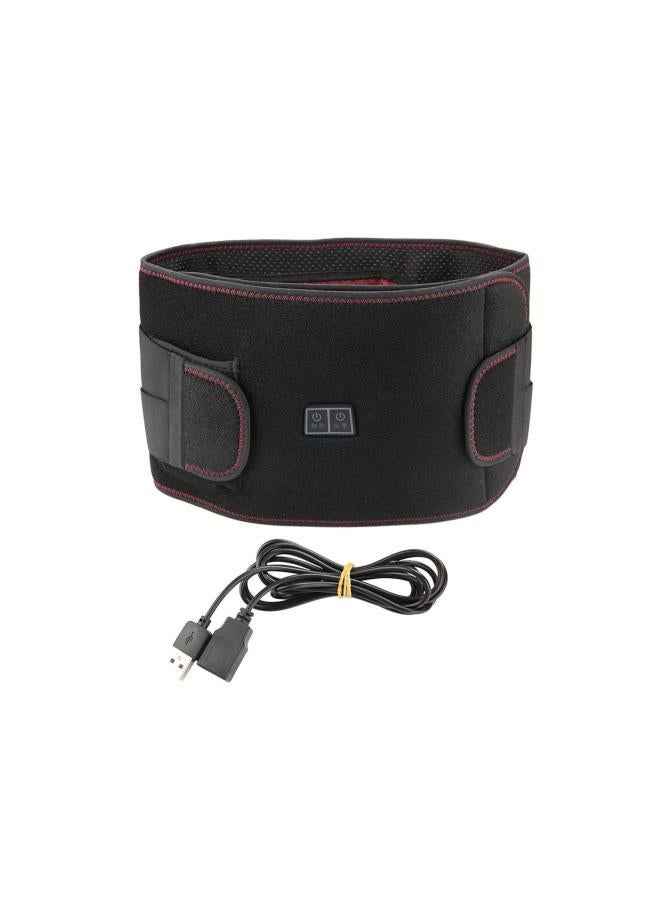 WYBOT Portable Massage Waist Heating Pad, Adjustable Electric Waist Heating Belt for Lower Back Pain and Menstrual Cramps Pain Relief Fits Men and Women  - Image 1