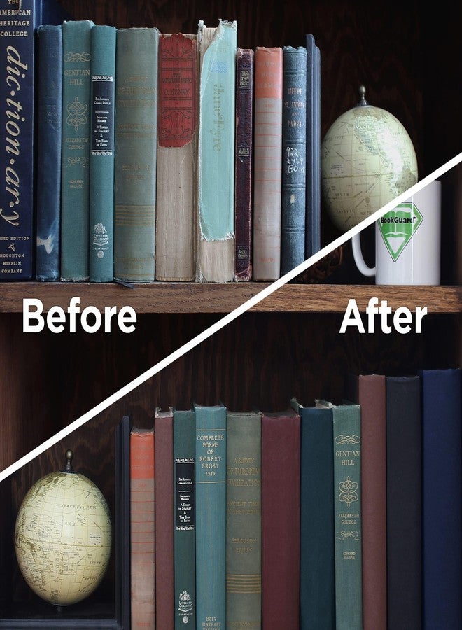 بوك جارد شريط إصلاح الكتب BookGuard مقاس 2 بوصة، شريط تجليد كتب ممتاز لإصلاح الكتب، إضافة مثالية لمستلزمات المكتبات - لفة بطول 15 ياردة، أزرق داكن - Image 4