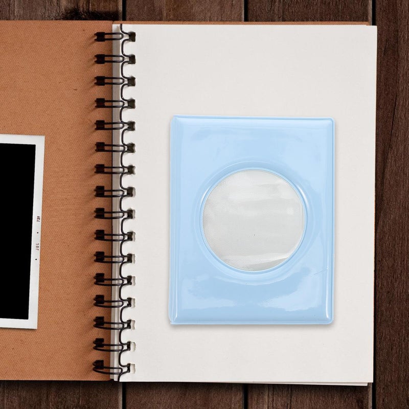 Mini Photo Album Hollow Heart Mirror 3 Inch Single Pocket Card Holder Photo Storage - Image 5