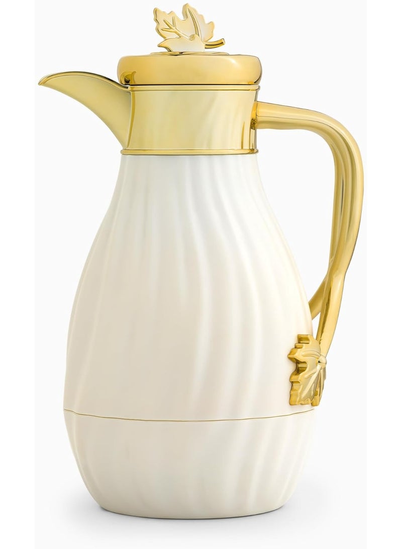 ماستر جولد طقم ترمس فاخر للشاي والقهوة من أميرا بغطاء ذهبي سعة 1 لتر | ترمس ديافة للشاي والقهوة يحافظ على الحرارة لمدة 12 ساعة | تصميم أنيق للمناسبات والضيافة - Image 3