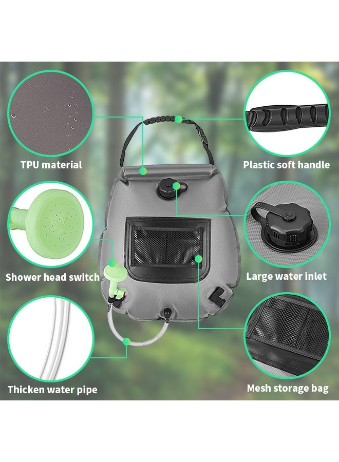 Generic Solar Shower Bag, Large Capacity Camping Shower Bag with Storage Bag, Suitable for Camping, Hiking, Traveling, Beach Swimming  - Image 3