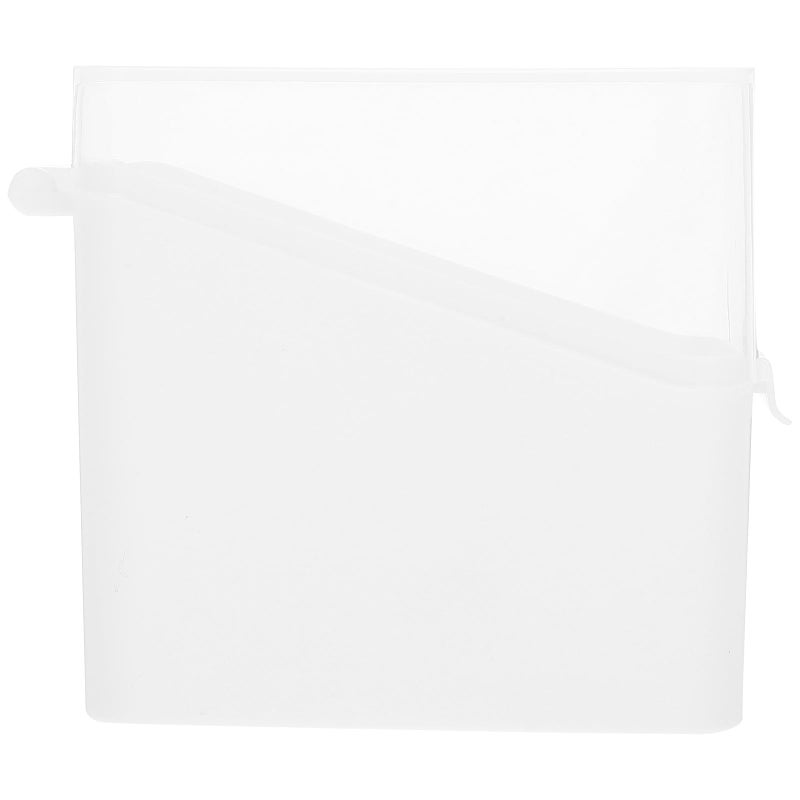 White Plastic Airtight Cheese Container With Lid Refrigerator Food Storage Box - Image 2