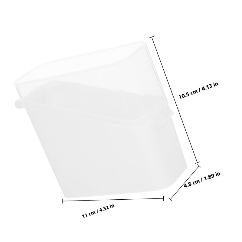 White Plastic Airtight Cheese Container With Lid Refrigerator Food Storage Box - Image 3