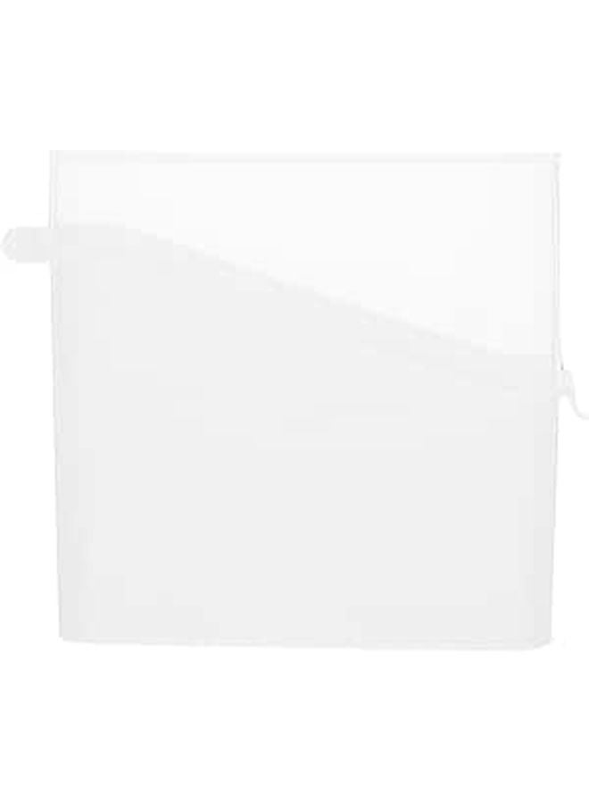 White Plastic Airtight Cheese Container With Lid Refrigerator Food Storage Box - Image 1