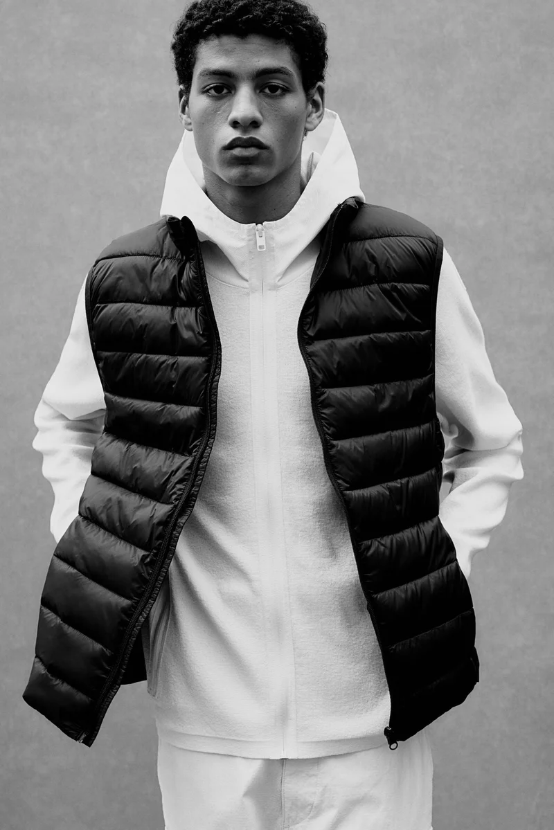 اتش اند ام Slim Fit Water-repellent puffer gilet