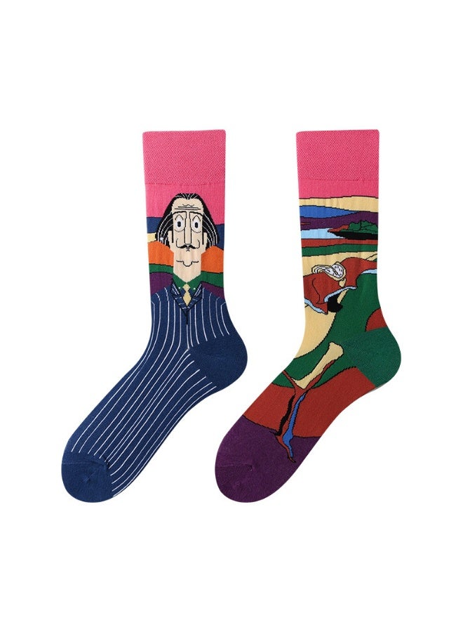 KUYING Fashion Anti Slip Breathable Sports Socks Three Piece Set 