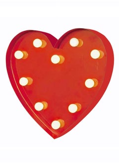 Salla Metal Red Heart With LED Lights 30cm UAE | Dubai, Abu Dhabi