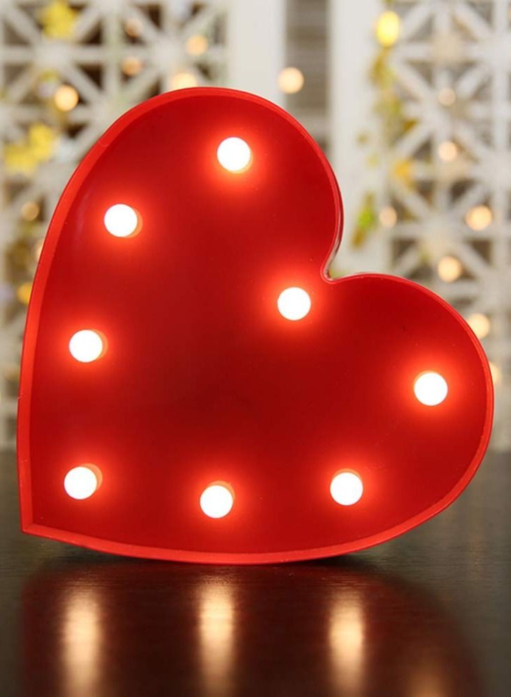 سلة قلب مع إضاءة ليد مصنوع من المعدن للديكد 30 سم - Image 3