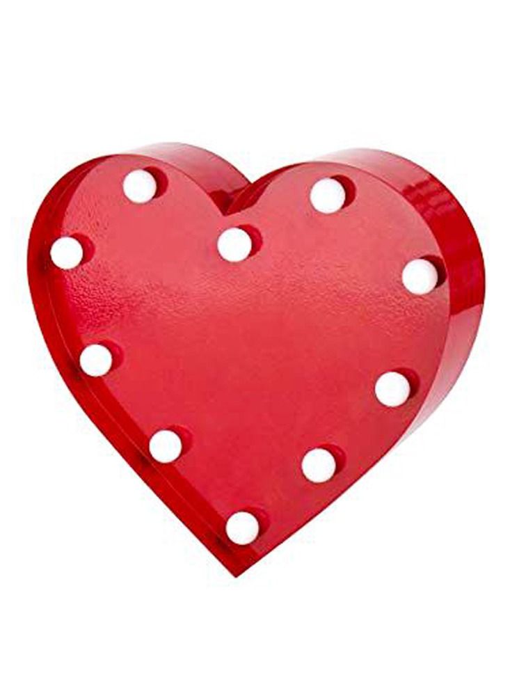 سلة قلب مع إضاءة ليد مصنوع من المعدن للديكد 30 سم - Image 5