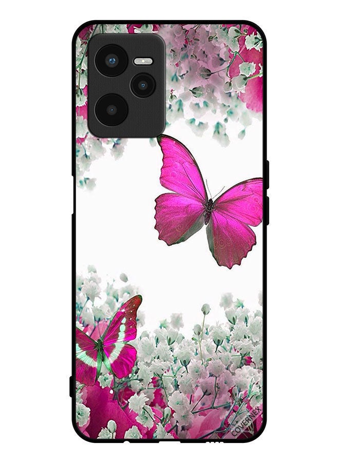 Covernex Protective Case Cover For Realme C35 Beautiful Butterflies And Small Roses - Image 1
